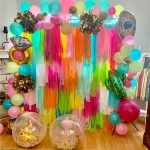 Fringe Streamer Backdrop Wall